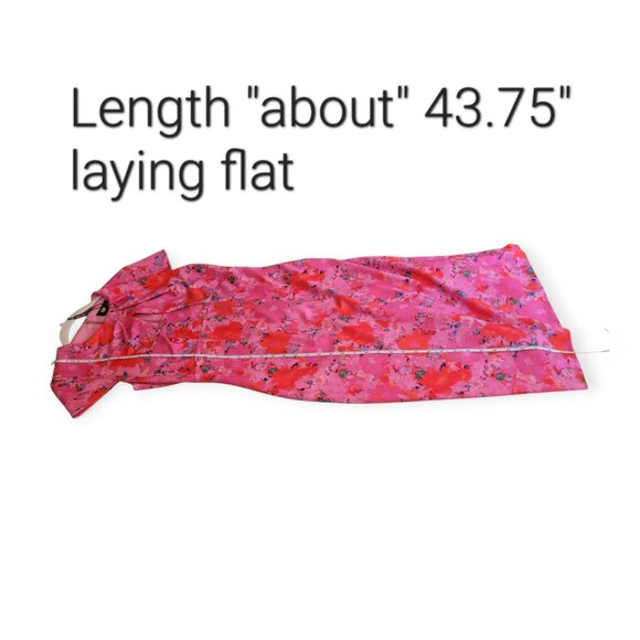 Alexia Admor Pink and Red Sheath Midi Dress - Picture 10 of 16